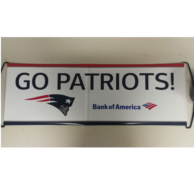 Eget Logo Hand Held Roller Banner- Patriots 24x68CM